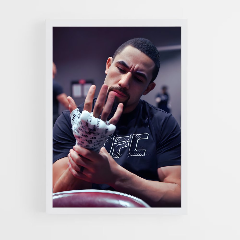 Poster Robert de whittaker – affiche MMA (vue 3)